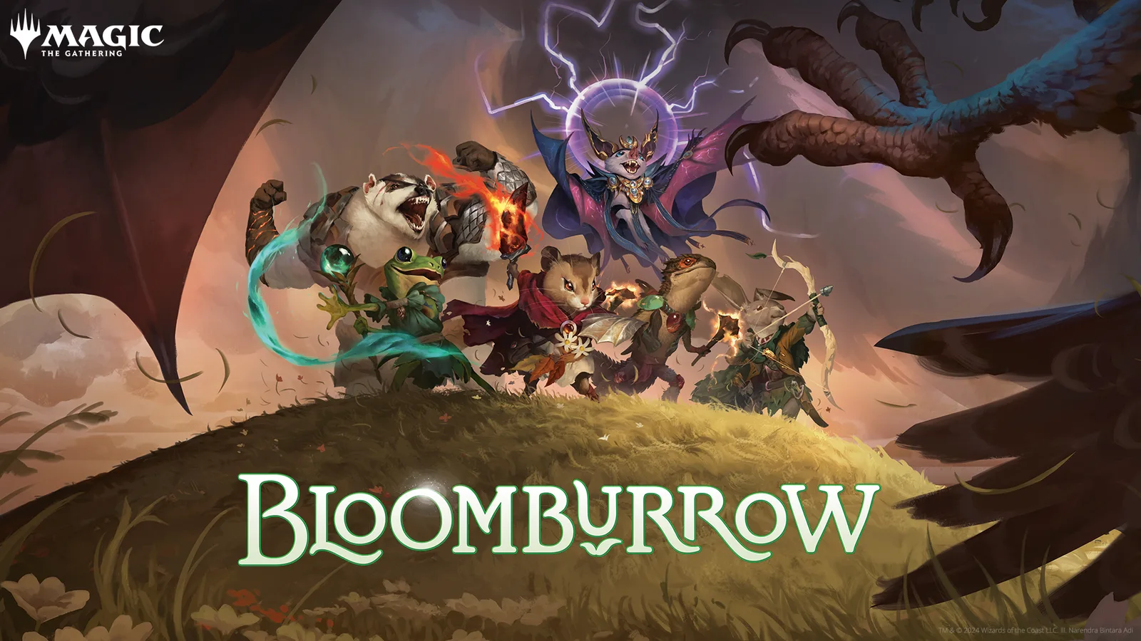 Key art van Bloomburrow