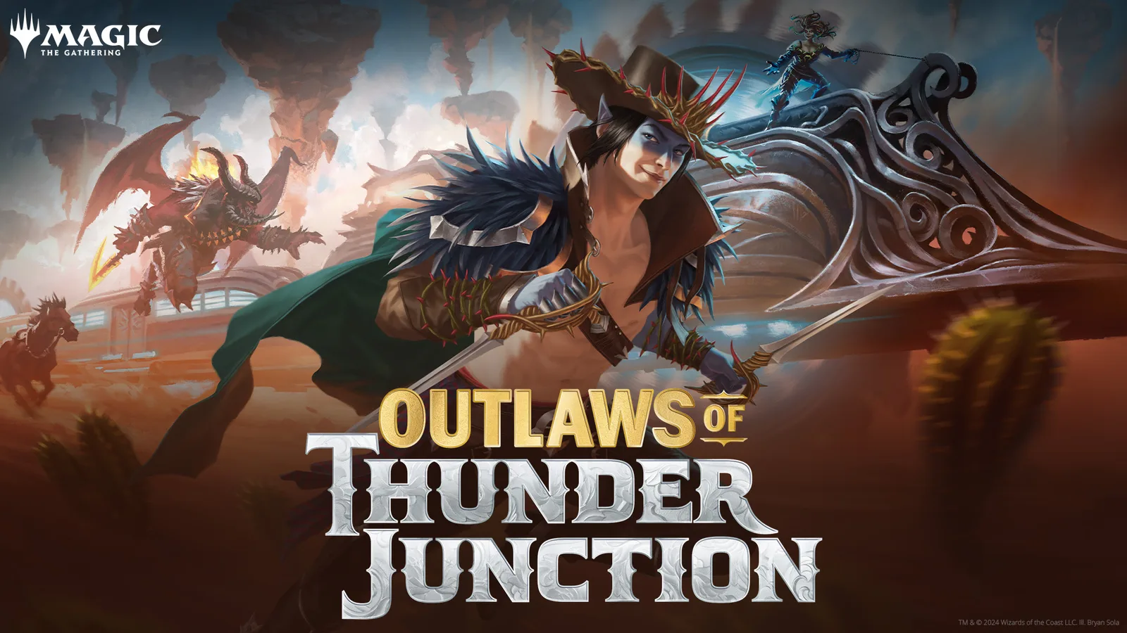 Key art van Outlaws of Thunder Junction
