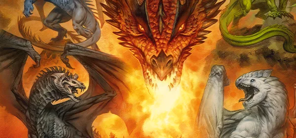 Draken uit Dragon Delves